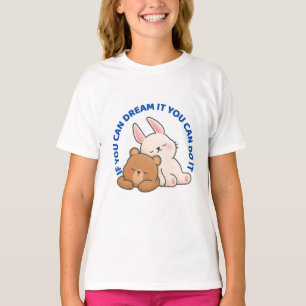 Joli lapin et T-shirt de l'ours