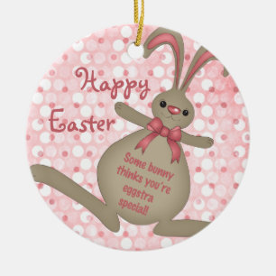Joli lapin lapin de Pâques Ornement de Pâques