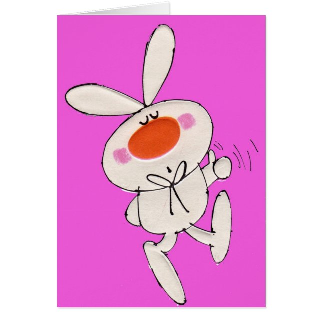 Joli Lapin Rose Anniversaire (Devant)