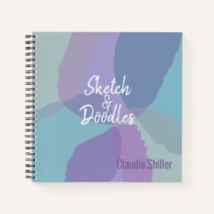 Joli Livre de croquis bleu pourpre
