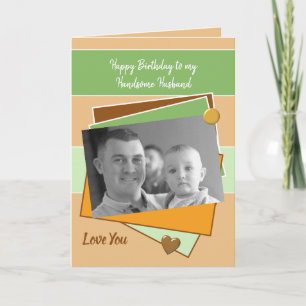 Joli mari sur ton carte photo vert d'anniversaire