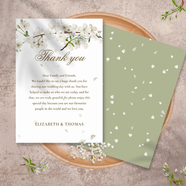 Joli Mariage Floral Merci à fleurs blanches (Créateur téléchargé)
