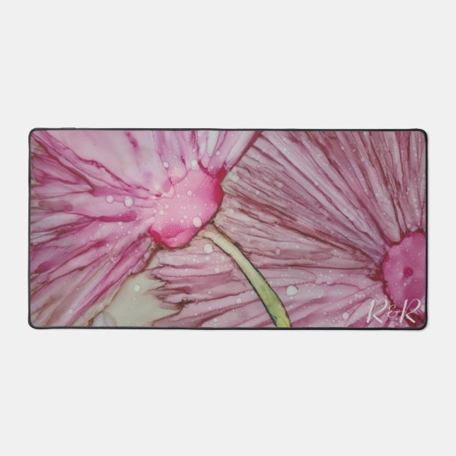 Joli Mat De Bureau Fleurs (Recto)