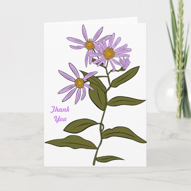 Joli Merci de fleurs de fleur d'aster de (Devant)