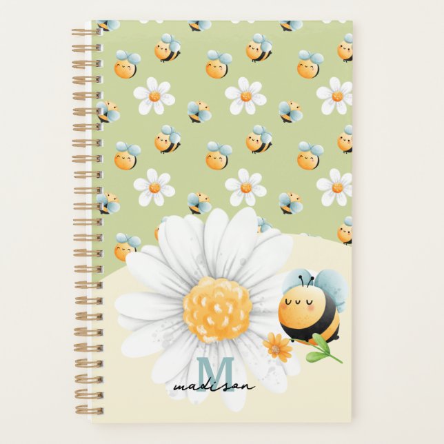 Joli Miel Bee Motif Personnalisé (Devant)