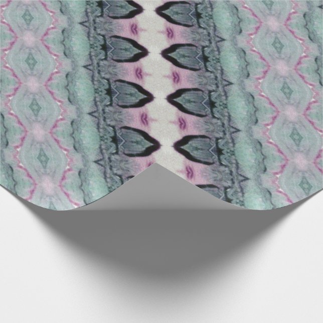 Joli modèle de papier cadeau en vert Turquoise (Coin)