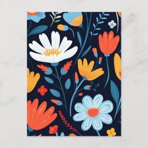 Joli modèle floral noir féminin