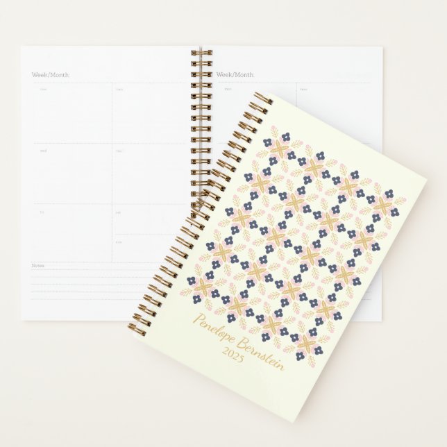 Joli modèle floral scandinave personnalisé (Devant avec enveloppe)