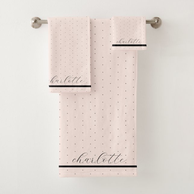Joli Moderne Élégant Nom De Script Blush Pink Doté (En situation)