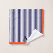 Joli Monogramme Bleu Et Orangé