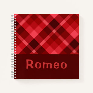 Joli Monogramme rouge Ruby Petit Carnet