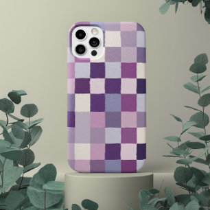 joli motif à carreaux pastel violet lavande fémini