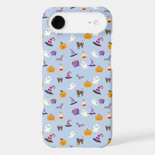 Joli motif bleu doux d'Halloween sans couture - Ép