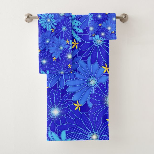 Joli Motif Blue Daisy (En situation)
