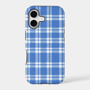 Joli motif carreaux bleu gingham rétro