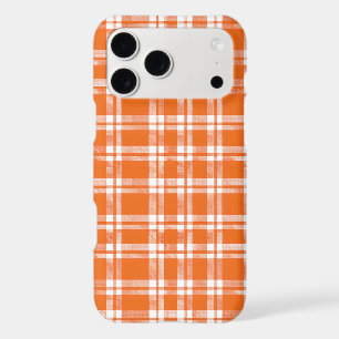 Joli motif carreaux gingham orange rétro