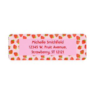 Joli Motif de crème de fraise Personnalisé