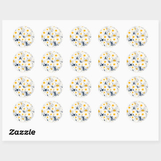 Joli motif floral de marguerite rétro Autocollant