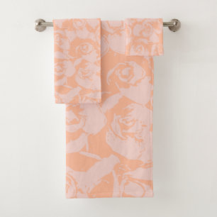 Joli motif floral Vintage Coral rose