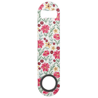 Joli motif floral vintage rose et jaune