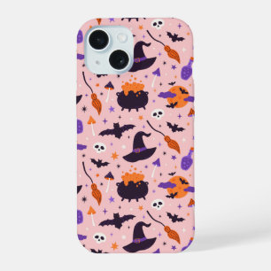 Joli motif Halloween violet et rose