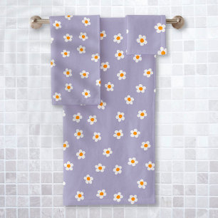 Joli motif moderne de pâquerette violet