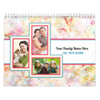 Joli Motif Photo personnalisée Calendrier 2021