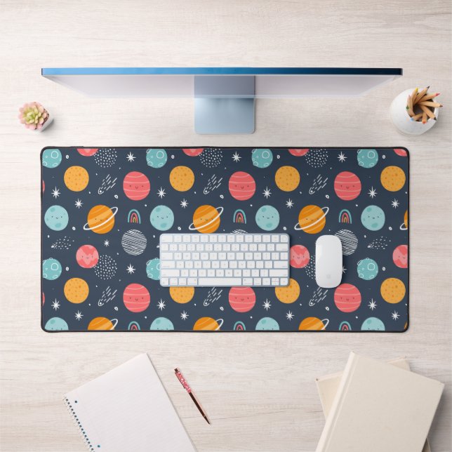 Joli Motif Planète Souriante (Bureau 1)