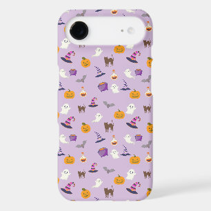 Joli motif sans fin Halloween violet - Effrayant