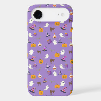 Joli motif sans fin Halloween violet - Effrayant