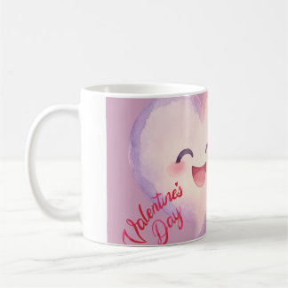 Joli mug à café en forme de cœur pour la Saint-Val