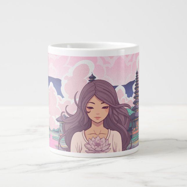 Joli Mug à Café Rose (Devant)