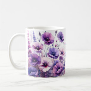 Joli Mug Monogramme Floral Hibiscus Violet