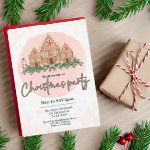 Joli Noël pour les enfants invitation de fête