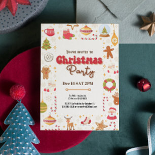 Joli Noël pour les enfants invitation de fête