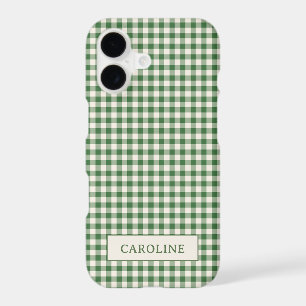 Joli Nom Personnalisé à Carreaux Rouges et Verts R