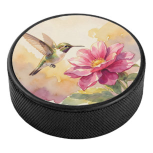 Joli oiseau et fleur à l'aquarelle
