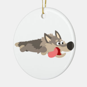 Joli ornement de loup de flotte