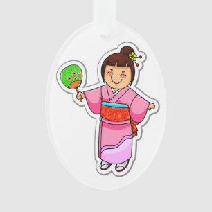 Joli ornement Japonais fille