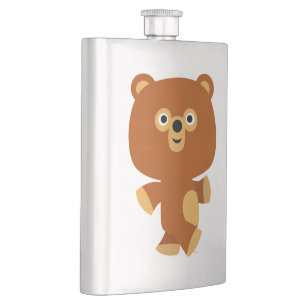 Joli Ours De Cartoon Assertif Flacon Classique
