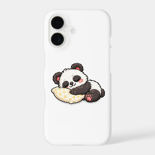 Joli panda endormi avec un oreiller