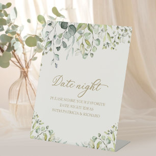Joli panneau de pot de nuit de date de douche de m
