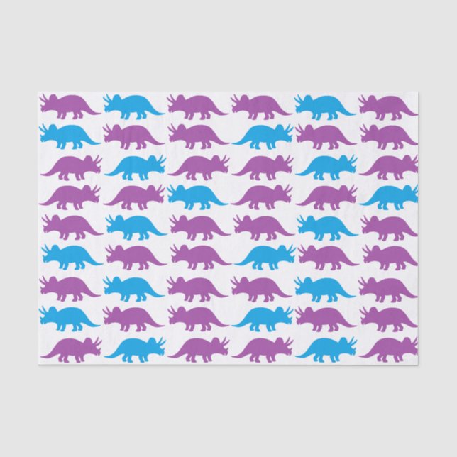 Joli papier de soie de soie de dinosaures (Recto)