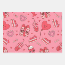 Joli papier d'emballage pour la Saint-Valentin – C