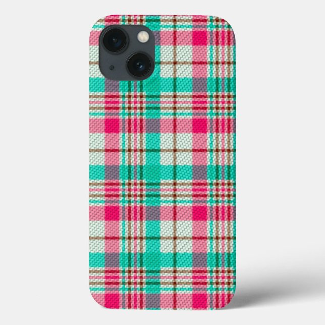 Joli Pastel Plaid Coque-Mate coque iphone (Verso)