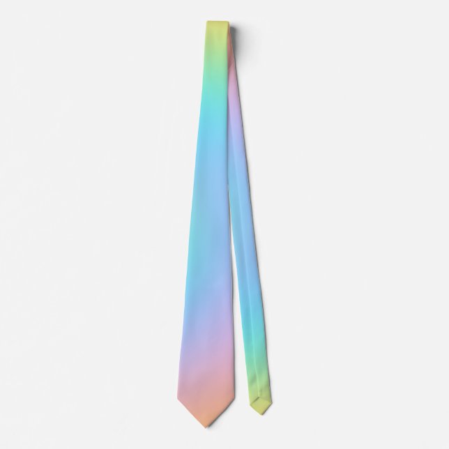 Joli Pastel Rainbow Cravate dégradé (Devant)