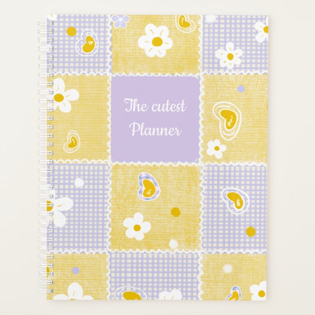 Joli Patchwork de Marguerite Esthétique Gingham Pe (Devant)