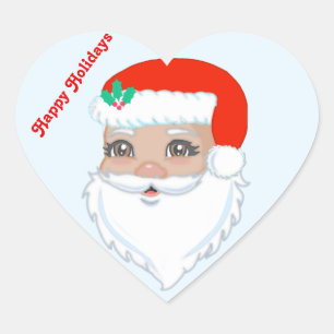 Joli Père Noël  Autocollant de Noël
