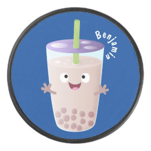 Joli personnage de dessin animé boba thé bulle