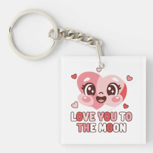 Joli Personnage en Forme de Cœur Je T'Aime Jusqu'à